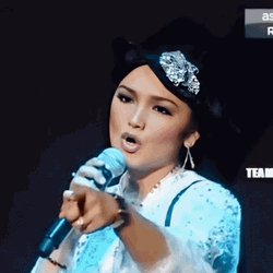 Teal Dress Girl GIF