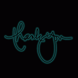 Teal Glow Greeting GIF