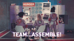 Team Assemble Ladies Suiting Up GIF