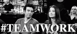 Team Awesome HIMYM Casts Teamwork GIF
