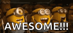 Team Awesome Minions Cheering GIF