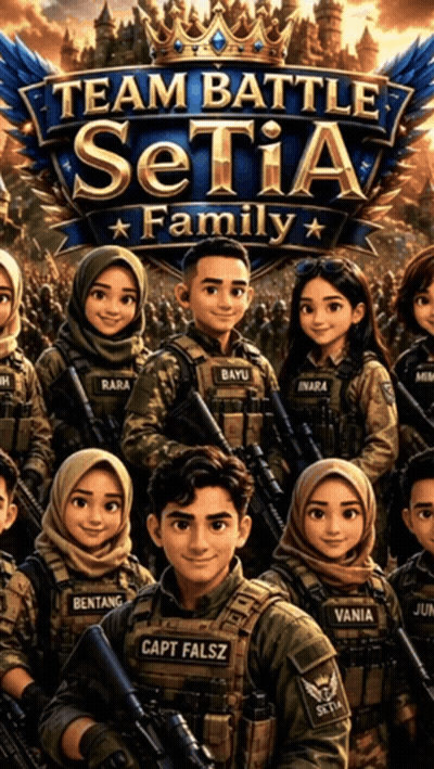 Team Battle Setia Family Poster Holding Guns GIF