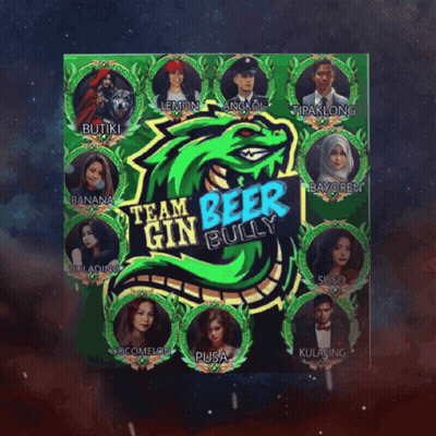 Team Beer Gin Bully Green Dragon Poster GIF