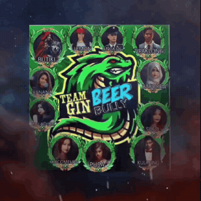 Team Beer Gin Bully Logo Green Dragon GIF