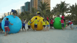 Team Building Blue Yellow Green Teams GIF