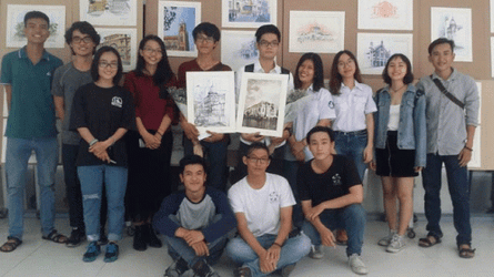 Team Building Duwang Class Photo GIF