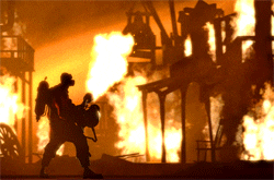 Team Fortress 2 Pyro Burning Buildings GIF