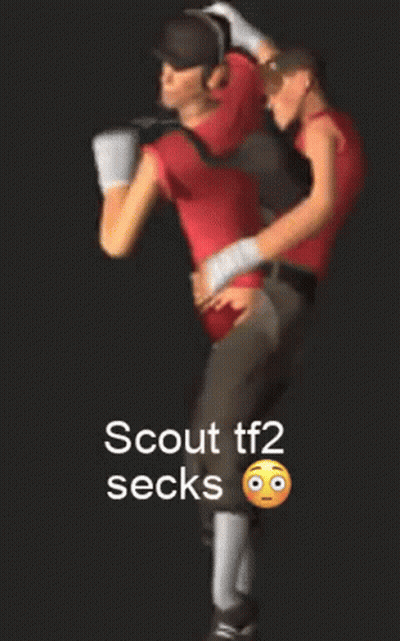 Team Fortress 2 Scout Carrying Another Scout GIF