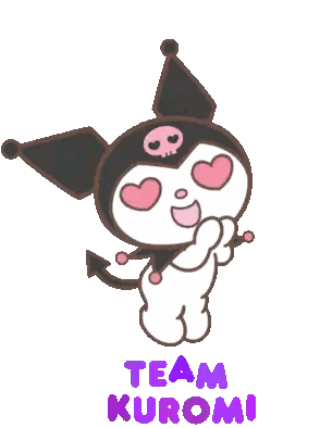Team Kuromi Cartoon Character Sticker