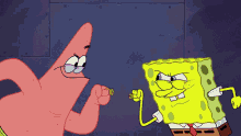Teamwork Friendship Spongebob And Patrick