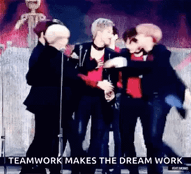 Teamwork Hug BTS Meme GIF