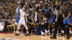 Teamwork Makes The Dream Work High Five OKC GIF