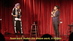 Teamwork Makes The Dream Work Phoebe Robinson GIF