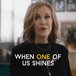 Teamwork Makes The Dream Work Shining Schitts Creek GIF