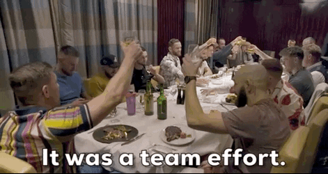 Teamwork Makes The Dream Work Team Celebration GIF