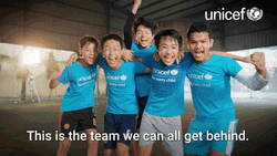 Teamwork Makes The Dream Work UNICEF Team GIF