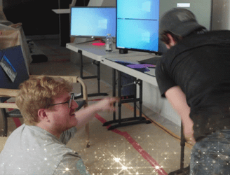 Teamwork Meme High Five Success GIF