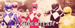 Teamwork Power Rangers Superteam