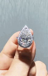 Teardrop Diamond Wedding Ring GIF