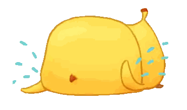 Tearful Cartoon Banana Sticker