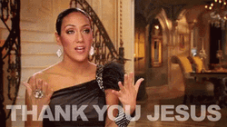 Tearful Melissa Gorga Thank You Jesus GIF