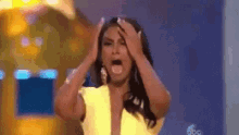Tears Of Joy With Shocked Reaction In Pageant GIF