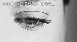 Tears Rolling Down Face Black And White GIF