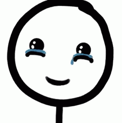 Tears Swelling Stickman Mobile Sketch GIF