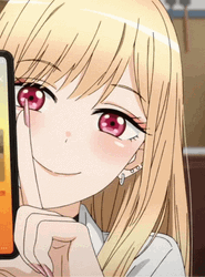 Teasing Anime Wink Marin Kitagawa GIF