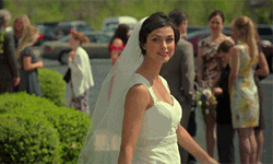 Teasing Bride Morena Baccarin GIF