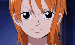 Teasing One Piece Nami Bleh GIF