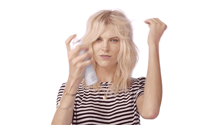 Teasing Short Blonde Hair GIF