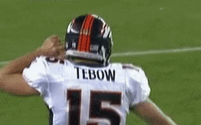 Tebow Football Player Number 15 GIF