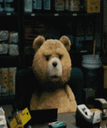 Ted Bear Talking GIF