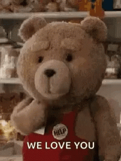 Ted Flying Kiss We Love You GIF