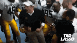 Ted Laso Stop Running Starts Dancing GIF