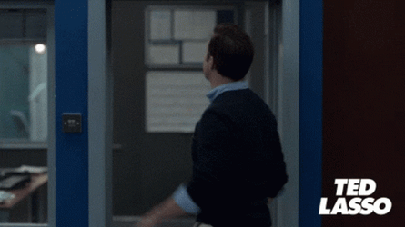 Ted Lasso Slaps Believe Sign GIF