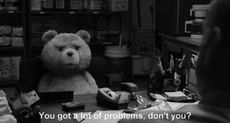 Ted Running Away From Problems GIF