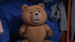 Ted Running Out Of Their House GIF