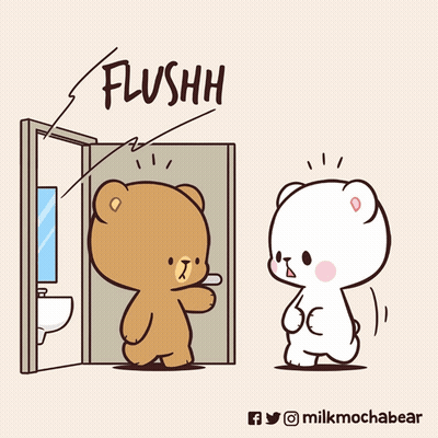 Teddy Bear At Door Saying Open The Door GIF