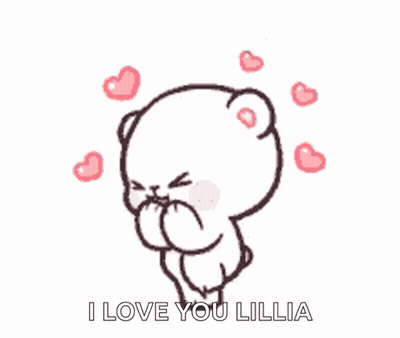 Teddy Bear Blowing Kiss With Hearts GIF