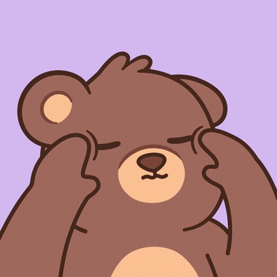 Teddy Bear Covering Face With Hands GIF