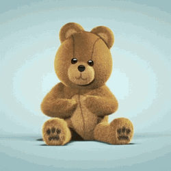 Teddy Bear Cute Hairmoji GIF