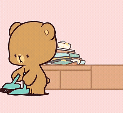 Teddy Bear Drinking From Cup GIF