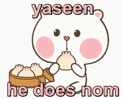 Teddy Bear Eating Dim Sum Yaseen He Does Nom GIF