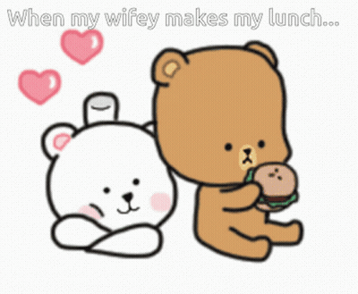 Teddy Bear Eating Sandwich Beside Another Teddy Bear GIF