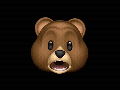 Teddy Bear Face Close Up Black Eyes GIF