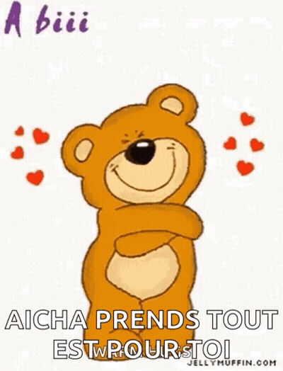Teddy Bear Giving Hug GIF