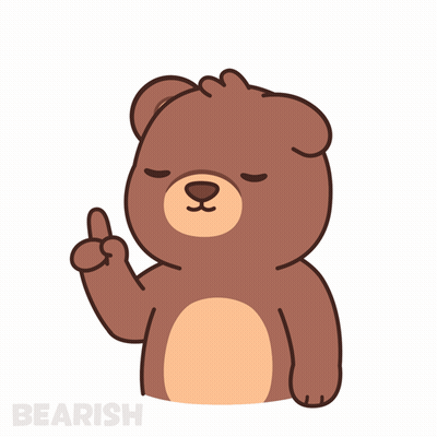 Teddy Bear Giving Middle Finger Bearish GIF