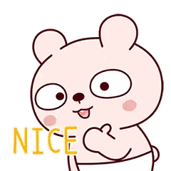 Teddy Bear Giving Thumbs Up Sticker